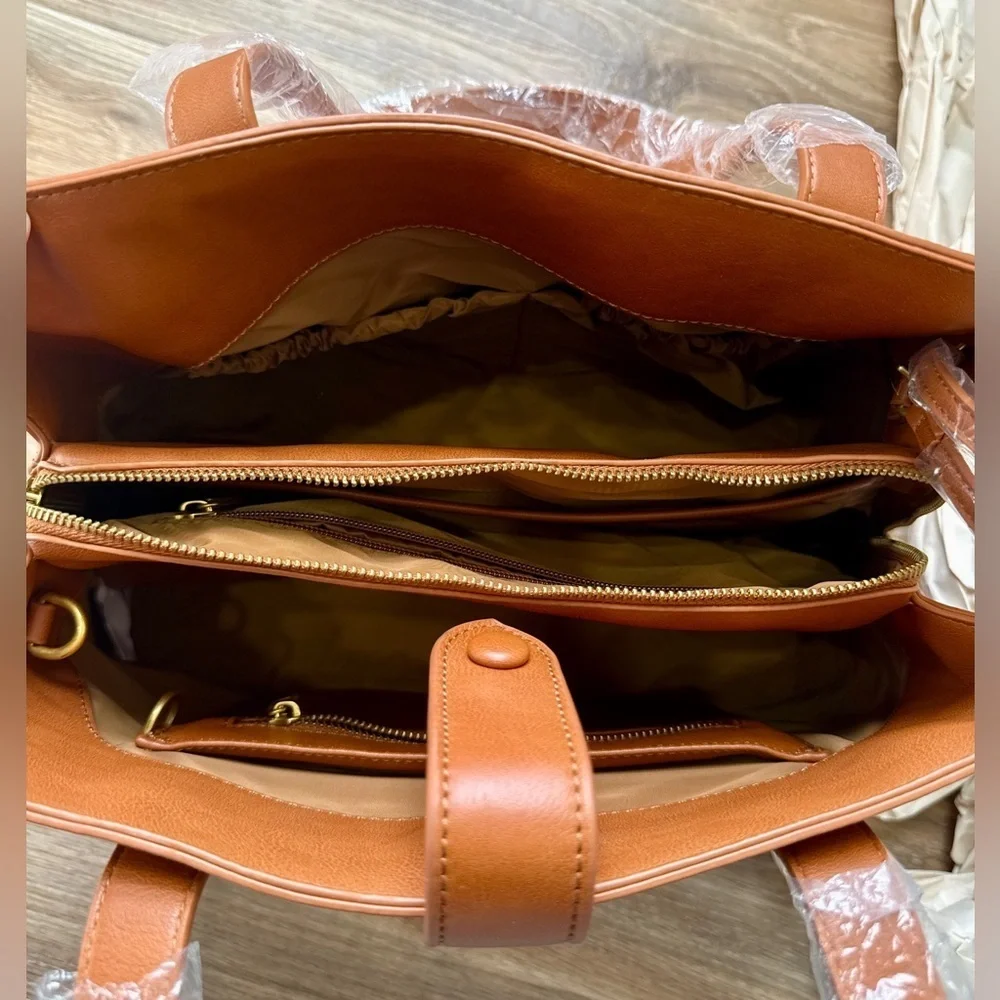 Fawn Design – The Satchel Bag in Brown – NWT